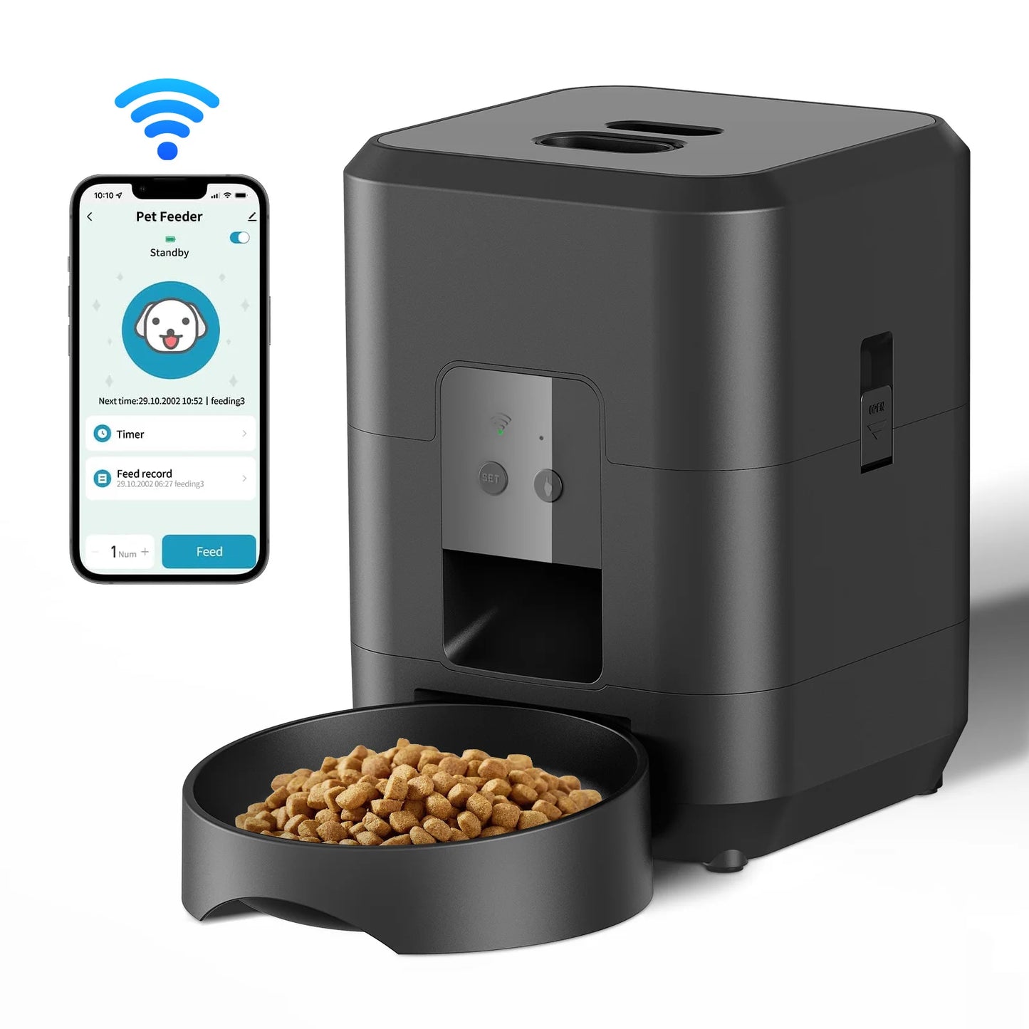 Máquina de Mimos: Comedero Automático para Gatos y Perros con Horario y Porciones Controladas 🐾