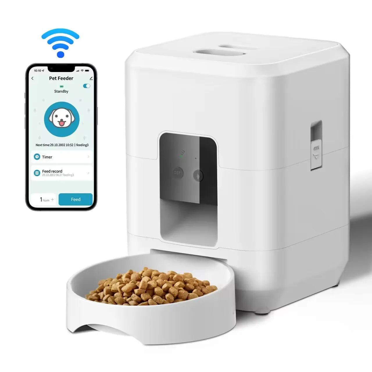 Máquina de Mimos: Comedero Automático para Gatos y Perros con Horario y Porciones Controladas 🐾