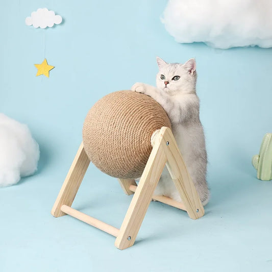 Bola Rascadora “Gira-Garra” – Diversión felina sin romper tus muebles
