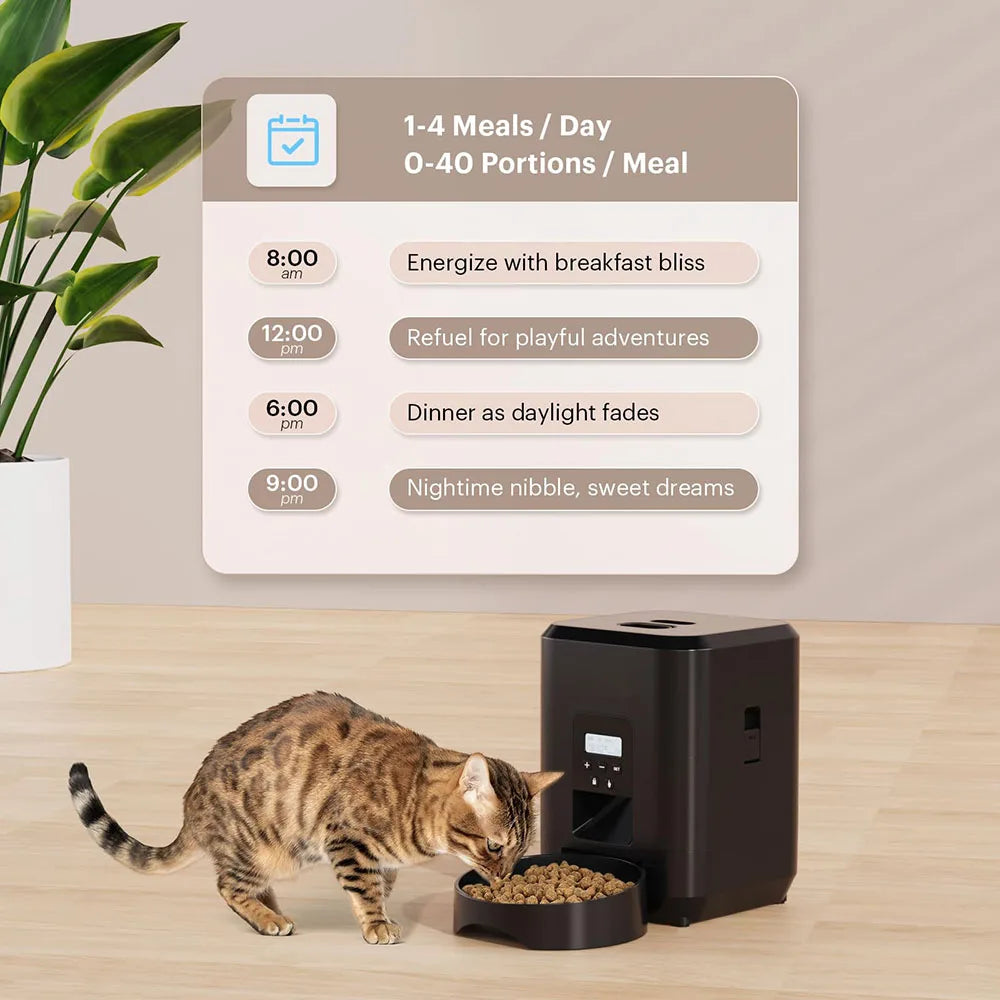 Máquina de Mimos: Comedero Automático para Gatos y Perros con Horario y Porciones Controladas 🐾